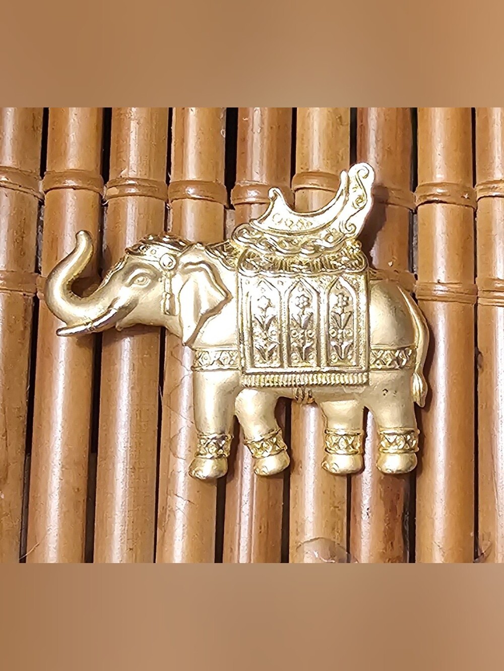 Gold Elephant Broach